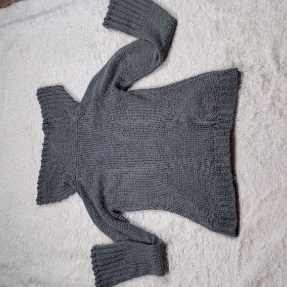 Bcbgmaxazria Gray Shawl Collar Long Sleeve Zipper Front Knit Cardigan Sweater - Picture 10 of 11